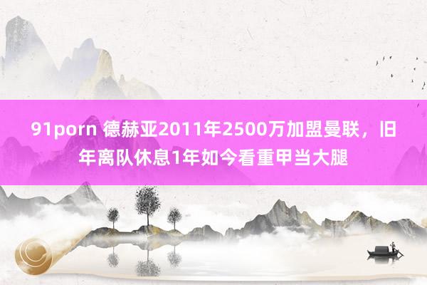 91porn 德赫亚2011年2500万加盟曼联，旧年离队休息1年如今看重甲当大腿
